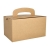 Pudełko lunch box z uchwytem 12x15x22cm  kraft, op.20szt. (k/5)