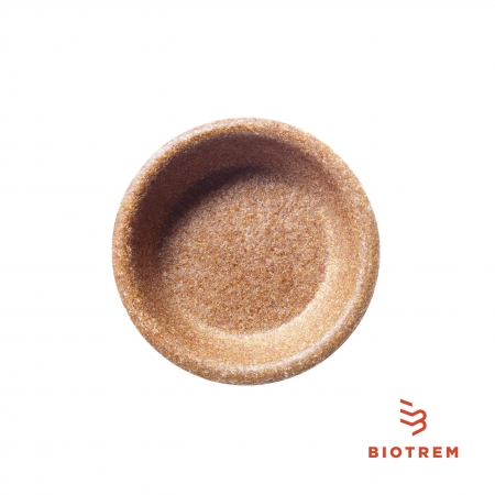 Miska Biotrem średnica 20 cm z otrąb pszennych, opakowanie 25 szt.