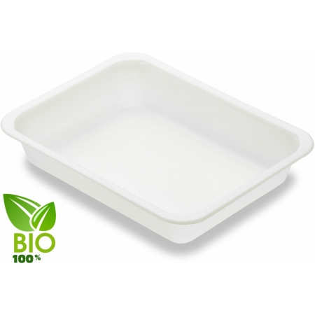 Pojemnik obiadowy do zgrzewu BIOplastic ECOECHO® CATERLINE 227/178/32 niedzielony biały 216szt