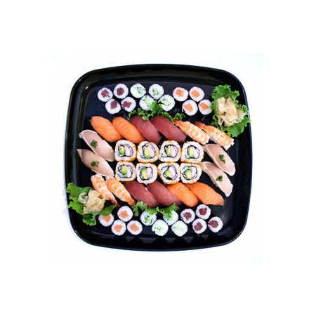 Pojemnik 320x320x60 TACKA na sushi z przykrywką TCS005Z op.50sztuk