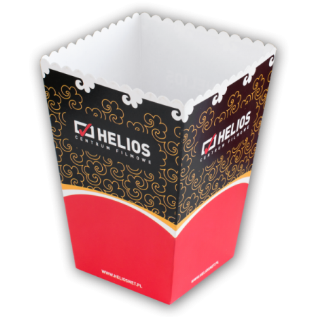 Pudełka papierowe na popcorn z nadrukiem indywidualnym full kolor
