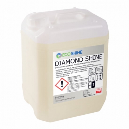 Płyn nabłyszczający do płukania naczyń w zmywarkach gastronomicznych DIAMOND SHINE 10KG/10L