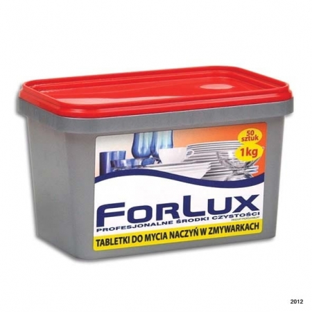 Tabletki do mycia naczyń w zmywarkach bez konieczności użycia nabłyszczacza i zmiękczacza ALL IN ONE FORLUX NT 110