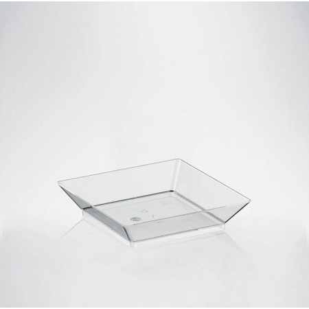 FINGERFOOD talerzyk kwadratowy krystaliczny do przekąsek I 69x69mm PS op. 24 sztuk