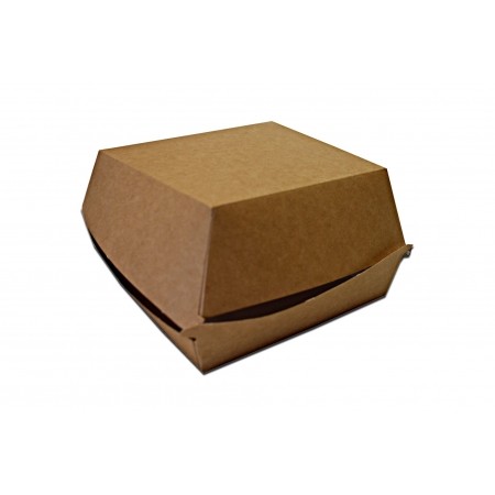 Pudełko BURGER BOX DUŻY XL brązowy KRAFT 115x115x75mm op.200szt