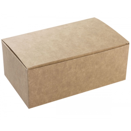 Pudełko BURGER - KURCZAK BOX brązowy KRAFT bez nadruku 220x120x75mm op.100szt
