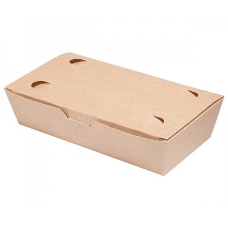 Pudełko TAKE AWAY, FOOD BOX brązowy KRAFT 20x10x5cm, op.100szt